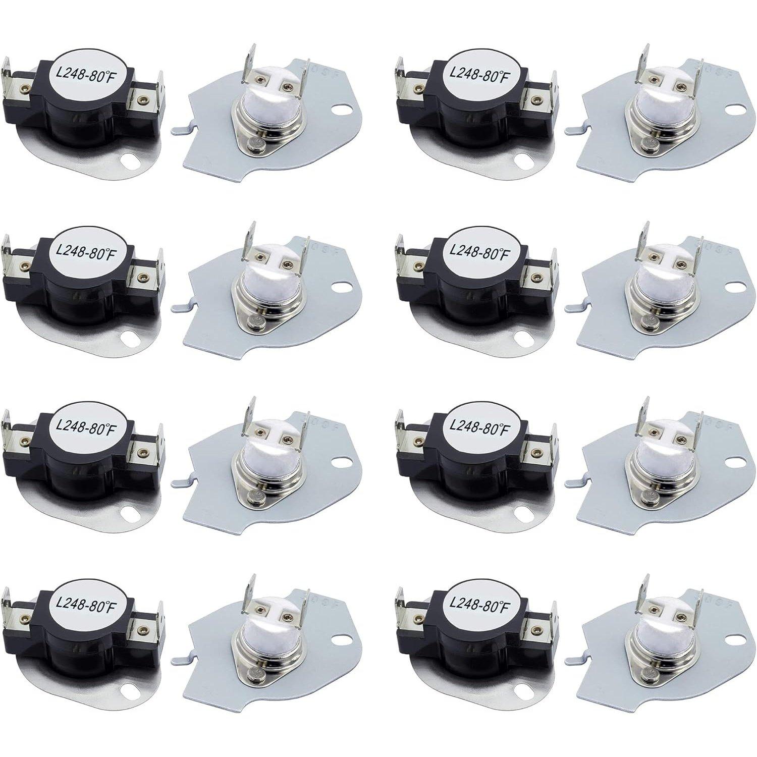 [Lifetime Warranty] 279769 Dryer Thermal Cut-Off Kit Replacement - Compatible with Whirpool & Kenmore Dryers - Replaces 3389946 3398671 3977394 695563 AP3094224 3390291 - Pack of 8 image 0