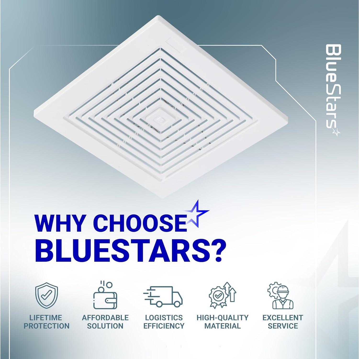 [Lifetime Warranty] S97011723 Bathroom Ceiling Fan Cover Bathroom Ceiling Grille with Springs Plastic (9-1/4'' x 9'') image 8