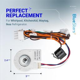 W11224591 Refrigerator Evaporator Fan Motor thumbnail 1
