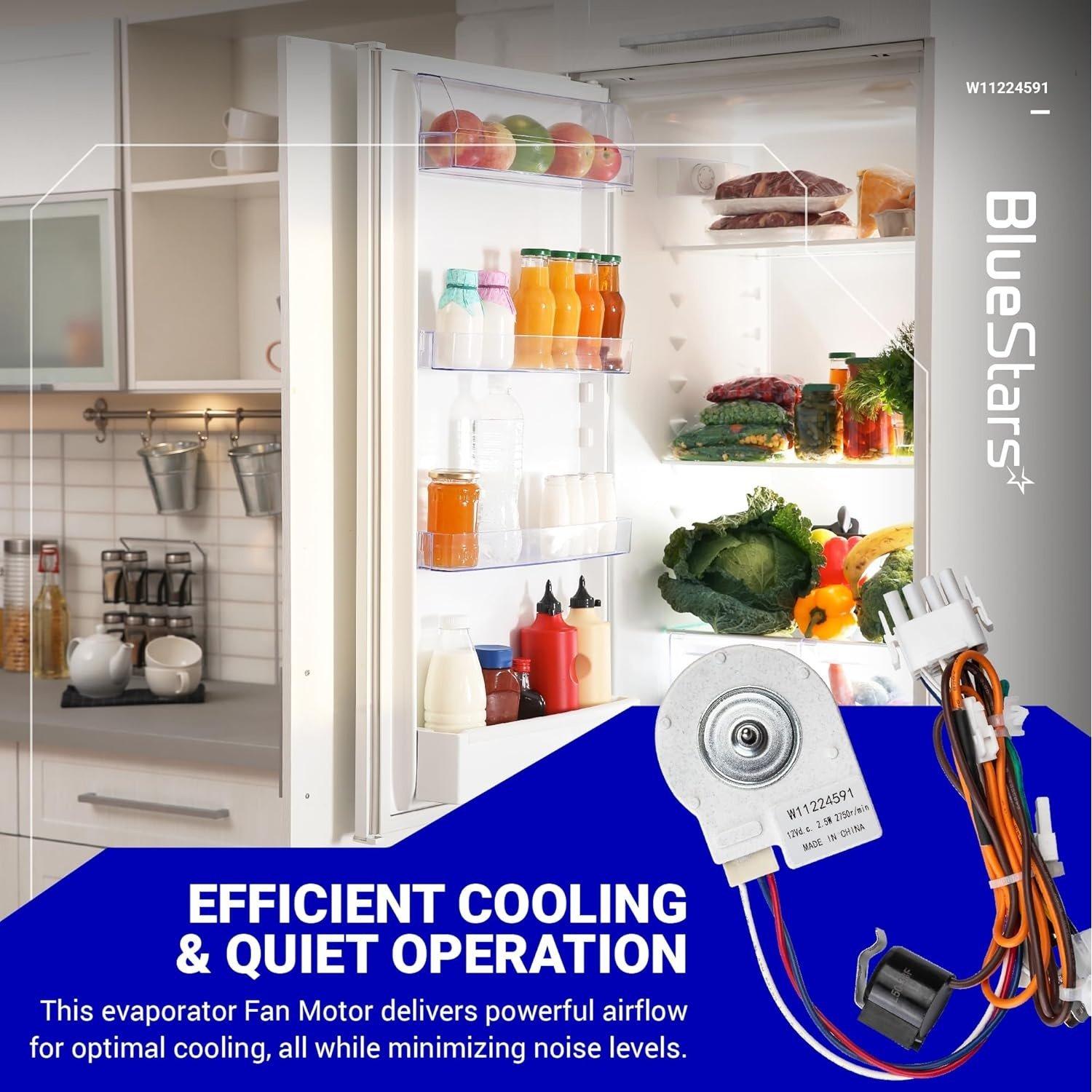 W11224591 Refrigerator Evaporator Fan Motor image 5