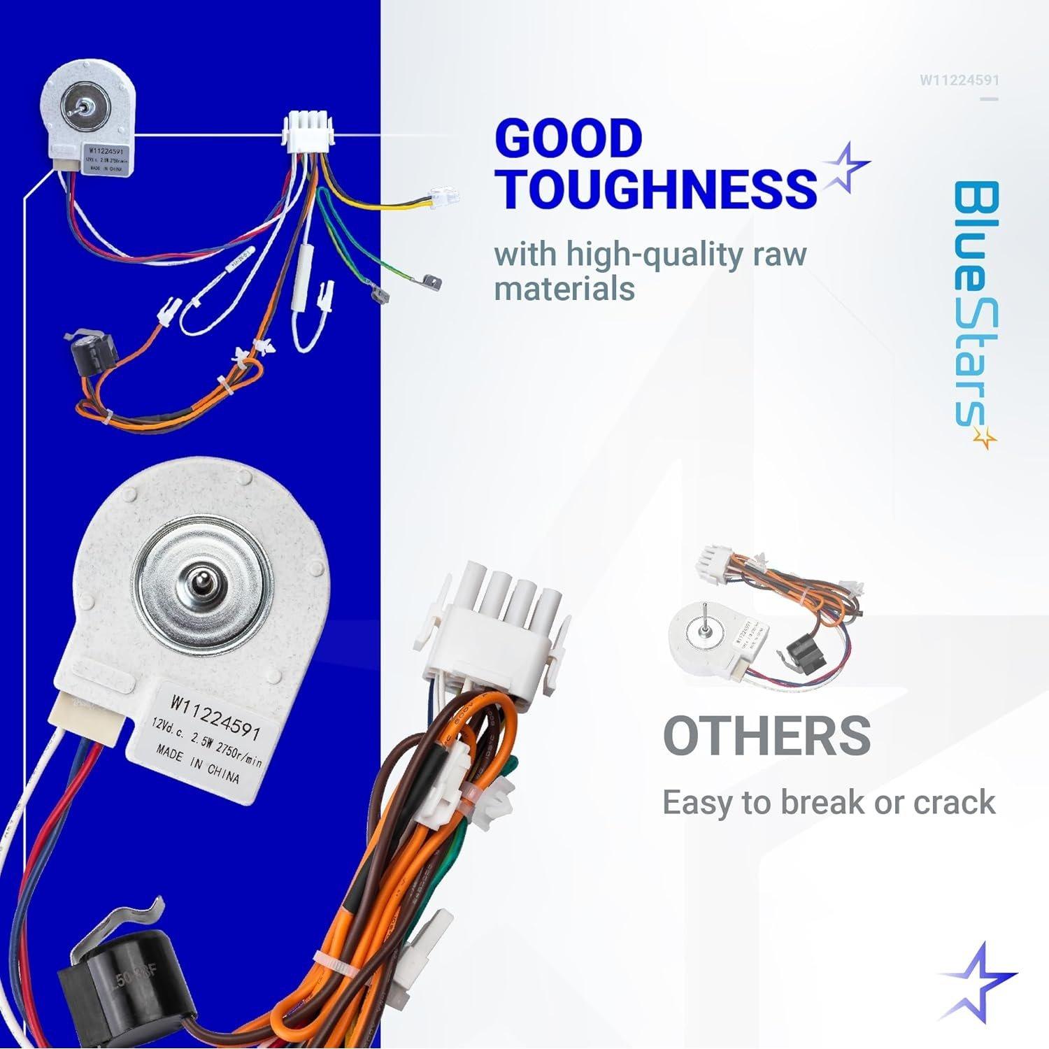 W11224591 Refrigerator Evaporator Fan Motor image 4