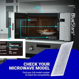 [Lifetime Warranty] W10208631A Microwave Grease Filter Replacement 5.78" x 12.91" Aluminum Mesh Screen Grease Filters - Compatible with Whirlpool GE Microwaves - Pack of 5 thumbnail 3