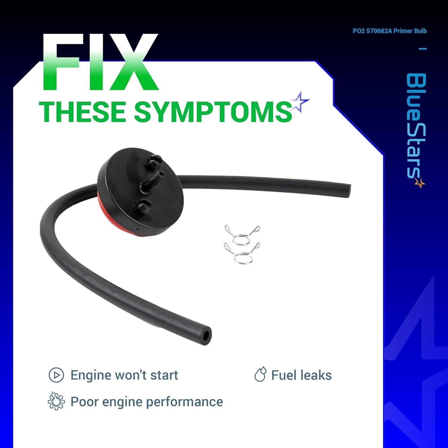 [Lifetime Warranty] 570682A 951-10639A Primer Bulb with Fuel Line - Pack of 2 image 1