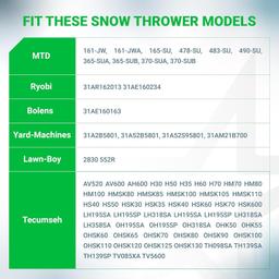 [Lifetime Warranty] 570682A 951-10639A Primer Bulb with Fuel Line - Pack of 2 thumbnail 7