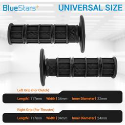 [Lifetime Warranty] 7/8" Motorcycle Hand Grips 22mm Left 24mm Right thumbnail 2