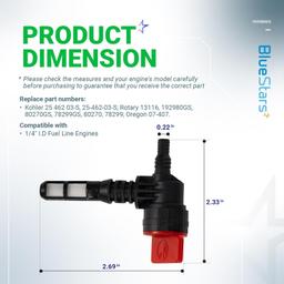 [Lifetime Warranty] 192980GS 90 Degree Fuel Shut Off Valve thumbnail 4