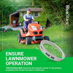 BlueStars 140218 532140218 Drive Belt - Compatible with Craftsman Husqvarna AYP GTH200 GTH220 GTH225 YS4500 GTH2250 GTH2448T GTH250 GTH2454T LGT2554 YTH1542XP | Aramid Cord | 84.5" x 1/2" thumbnail 1