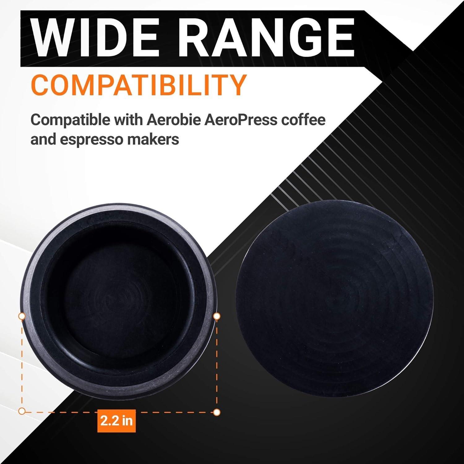 [Lifetime Warranty] Plunger Rubber Gasket Replacement - Compatible with AeroPress Coffee and Espresso Maker - Pack of 2 image 4