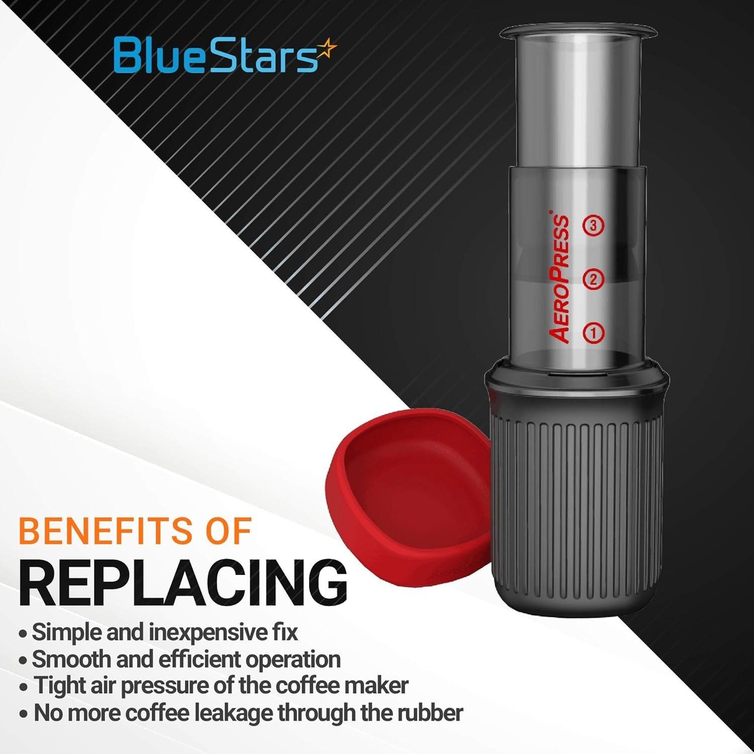 [Lifetime Warranty] Plunger Rubber Gasket Replacement - Compatible with AeroPress Coffee and Espresso Maker - Pack of 2 image 3