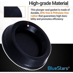 [Lifetime Warranty] Plunger Rubber Gasket Replacement - Compatible with AeroPress Coffee and Espresso Maker - Pack of 2 thumbnail 2