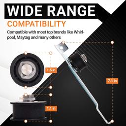 [Lifetime Warranty] 8547174 Dryer Idler Pulley - Compatible with Whirlpool Maytag Kenmore Kitchen Aid Dryers - Replaces 8547174VP PS1487714 AP3890848 AP5983811 1201316 AH1487714 EA1487714 thumbnail 5