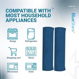 [Lifetime Warranty] Silver Plush Microwave Door Handle Covers - Pack of 4 thumbnail 1