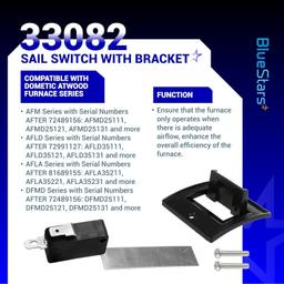 [Lifetime Warranty] 33082 Sail Switch with Bracket - Compatible with Dometic Atwood RV Furnace Sail Switch, SVC Df Sail Sw W/Brkt M/L Kit - Pack of 2 thumbnail 7
