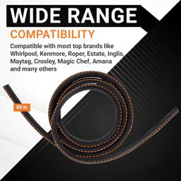 [Lifetime Warranty] W10509257 Dishwasher Door Gasket - Compatible with Whirlpool Kenmore Dishwashers - Replaces W10082795 3368994 3376927 WPW10509257 AP6022476 PS11755809 thumbnail 1