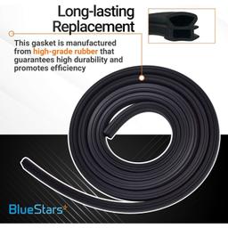[Lifetime Warranty] W10509257 Dishwasher Door Gasket - Compatible with Whirlpool Kenmore Dishwashers - Replaces W10082795 3368994 3376927 WPW10509257 AP6022476 PS11755809 thumbnail 4