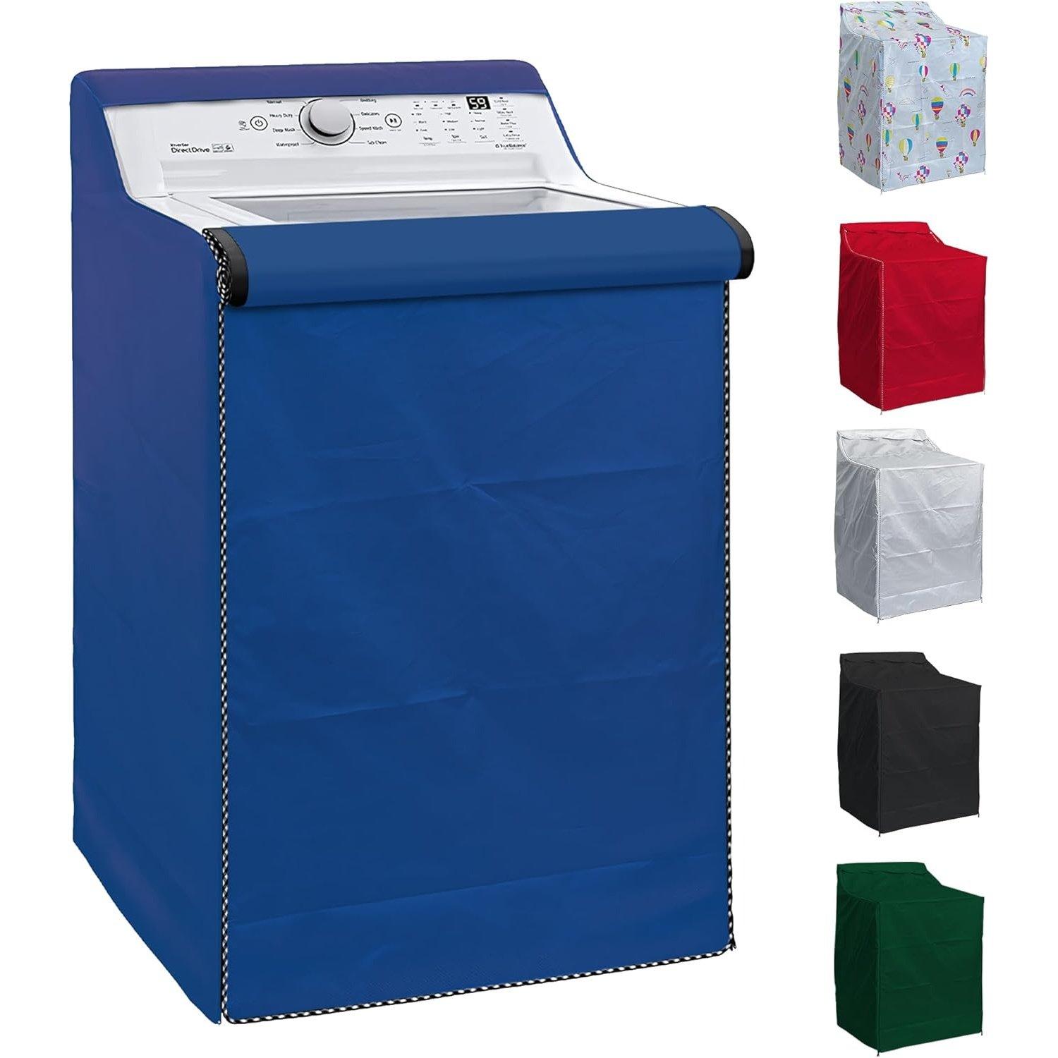 [Lifetime Warranty] W29" x D28" x H43" Washing Machine Cover For Top-load (Blue) image 0