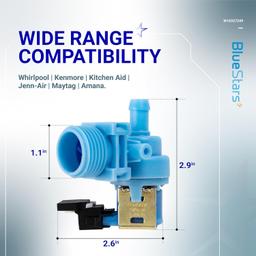 [Lifetime Warranty] W10327249 W11175771 W10195047 W10327250 W10872255 W11130744 Dishwasher Water Inlet Valve Replacement - For Whirlpool Kenmore 665 662 Dishwashers - Replaces W10316814 W11130743 thumbnail 6