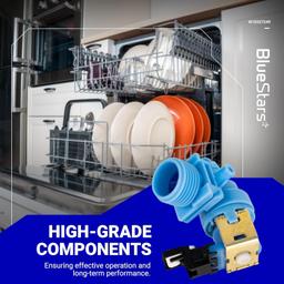 [Lifetime Warranty] W10327249 W11175771 W10195047 W10327250 W10872255 W11130744 Dishwasher Water Inlet Valve Replacement - For Whirlpool Kenmore 665 662 Dishwashers - Replaces W10316814 W11130743 thumbnail 1