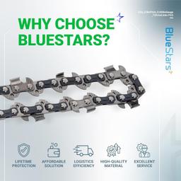 [Lifetime Warranty] 20-inch Chainsaw Chain 3/8" LP Pitch, 0.050" Gauge, 72 Drive Links - Pack of 3 thumbnail 8