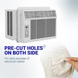 28" x 20" x 3.5" Window Air Conditioner Cover Indoor - White thumbnail 4