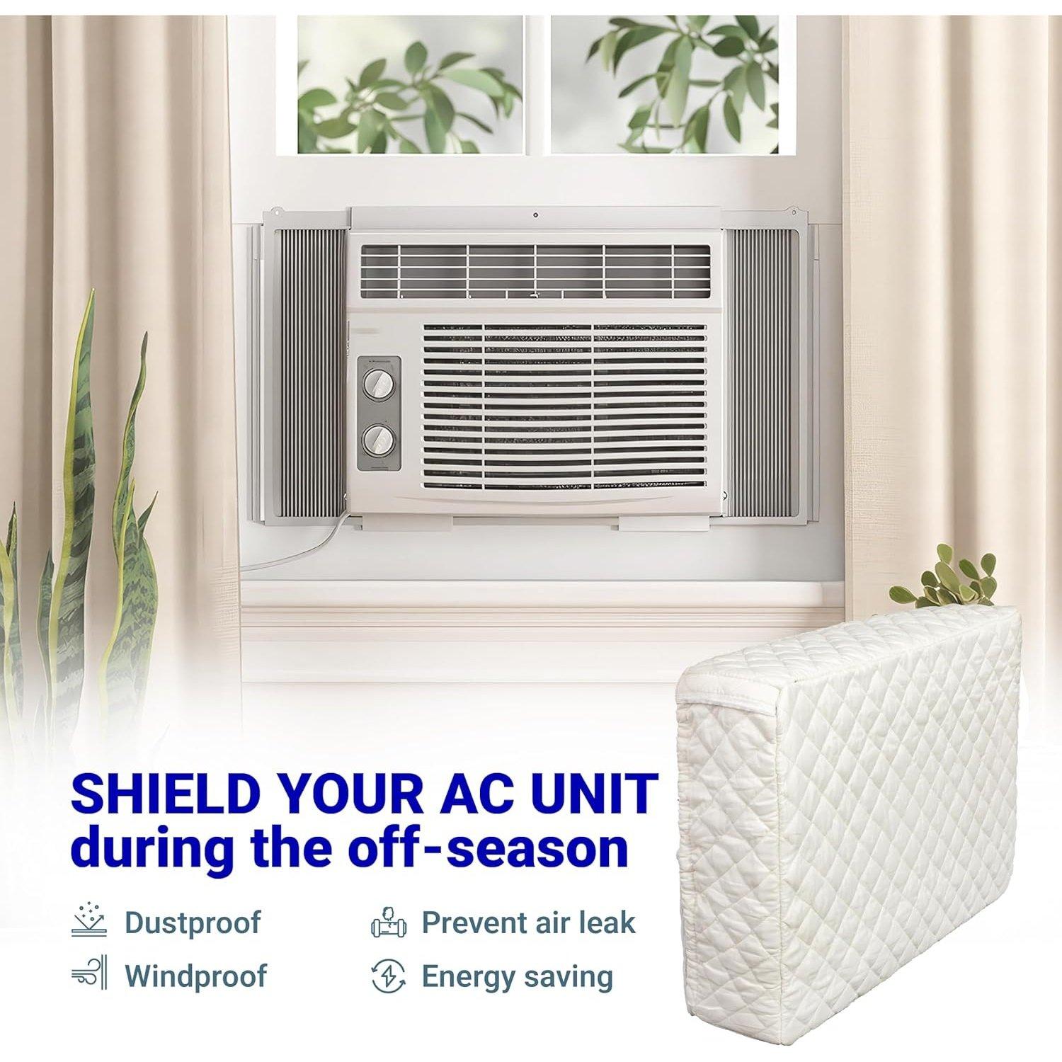 28" x 20" x 3.5" Window Air Conditioner Cover Indoor - White image 2