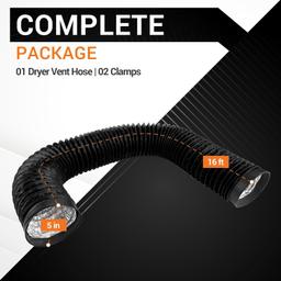 5-inch Diameter 16ft Length Dryer Vent Hose thumbnail 2