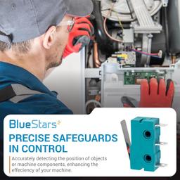 Pack of 10 KW4-3Z-3 Micro Limit Switch Lever Arm 28mm Long with 3 Terminals 250VAC/125VDC 5A thumbnail 2