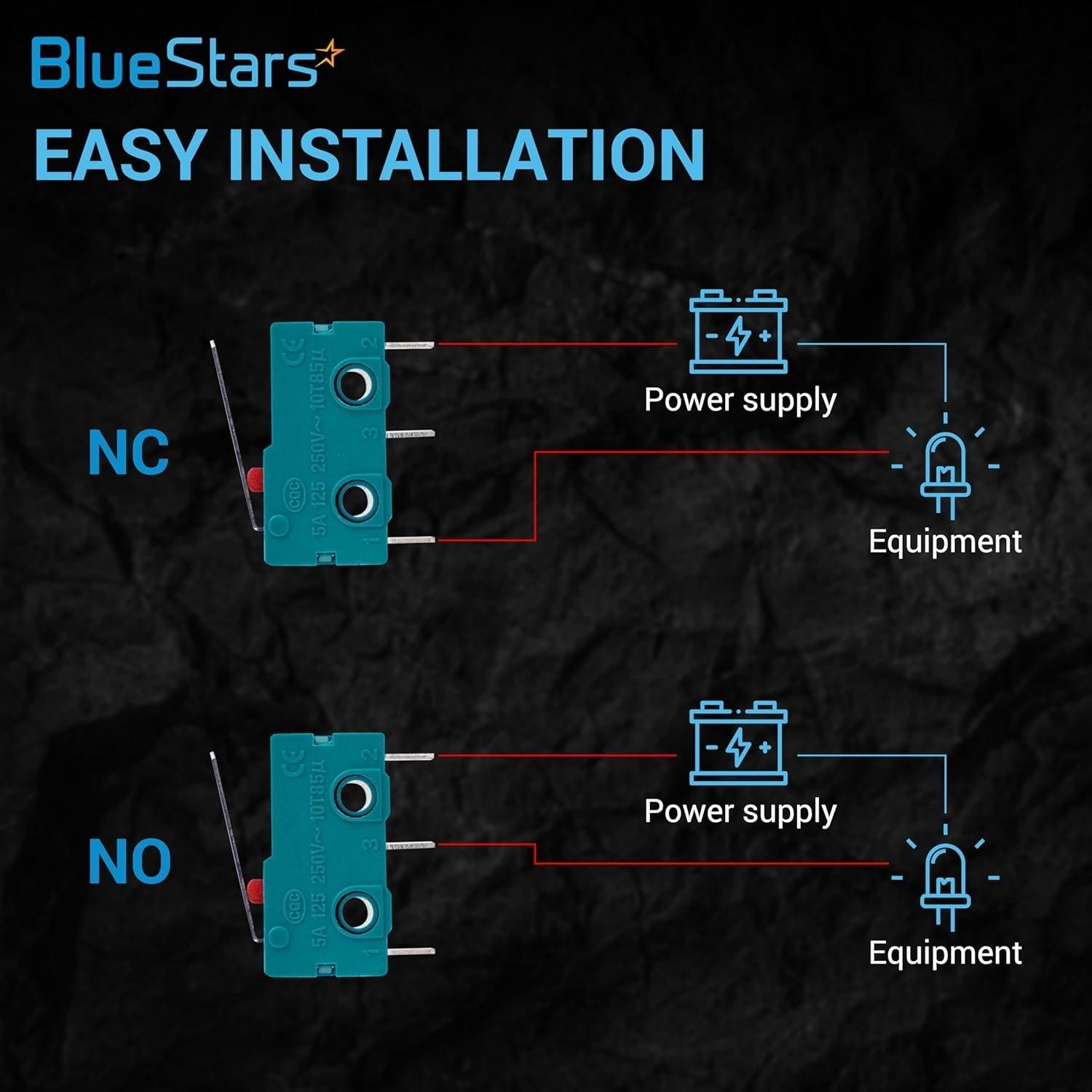 Pack of 10 KW4-3Z-3 Micro Limit Switch Lever Arm 28mm Long with 3 Terminals 250VAC/125VDC 5A image 4