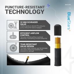 [Lifetime Warranty] 20x4.0 Bike Inner Tubes - Schrader Valve, Butyl Rubber - Pack of 2 thumbnail 3