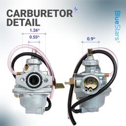 [Lifetime Warranty] Carburetor Kit for Honda CRF50F 2004-2012 Honda Z50RD 1986, Z50R 1979-1999, Z50A 1972-1978 Mini Trail 50 Mini Bike Carb and more - Carburetor Kit with Air Filter & Fuel Valve Petcock thumbnail 1