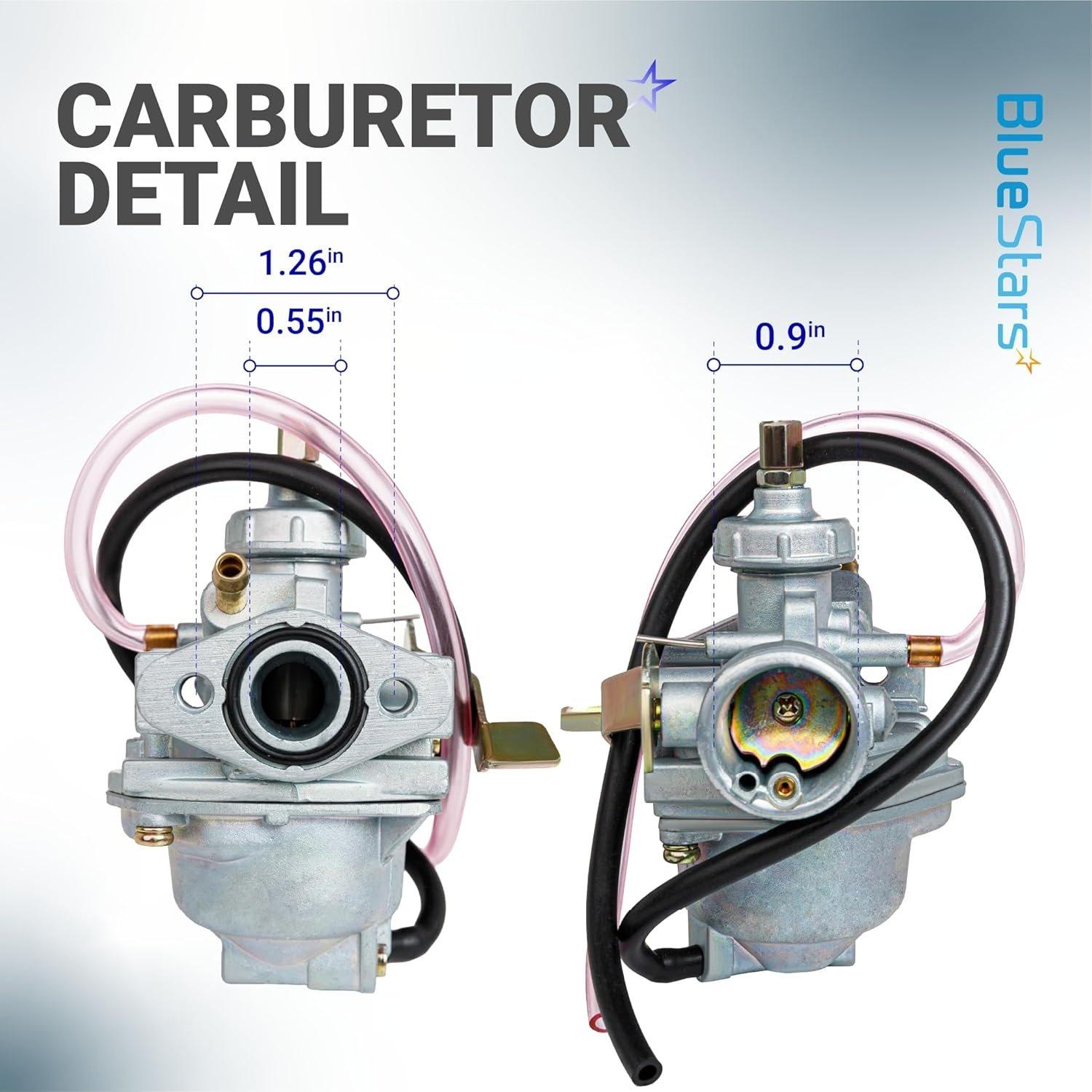 [Lifetime Warranty] Carburetor Kit for Honda CRF50F 2004-2012 Honda Z50RD 1986, Z50R 1979-1999, Z50A 1972-1978 Mini Trail 50 Mini Bike Carb and more - Carburetor Kit with Air Filter & Fuel Valve Petcock image 1