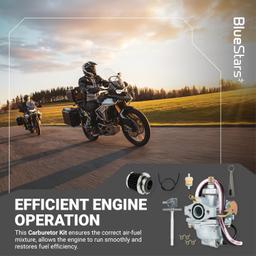 [Lifetime Warranty] Carburetor Kit for Honda CRF50F 2004-2012 Honda Z50RD 1986, Z50R 1979-1999, Z50A 1972-1978 Mini Trail 50 Mini Bike Carb and more - Carburetor Kit with Air Filter & Fuel Valve Petcock thumbnail 4