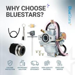 [Lifetime Warranty] Carburetor Kit for Honda CRF50F 2004-2012 Honda Z50RD 1986, Z50R 1979-1999, Z50A 1972-1978 Mini Trail 50 Mini Bike Carb and more - Carburetor Kit with Air Filter & Fuel Valve Petcock thumbnail 7