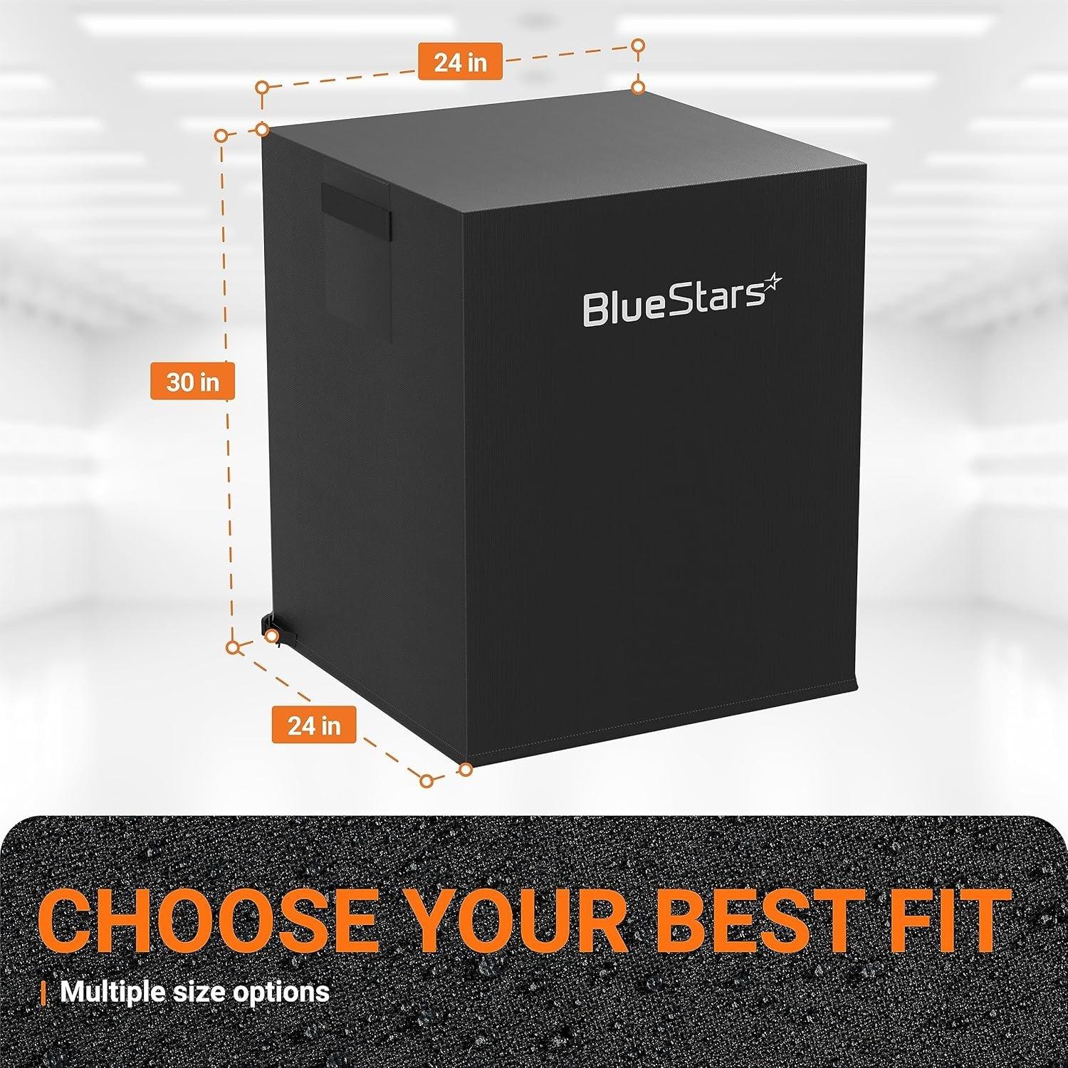 [Lifetime Warranty] 30"x30"x36" Central Air Conditioner Cover for Outside Units - Waterproof & Windproof Outdoor AC Units Cover For Winter (Black) image 1