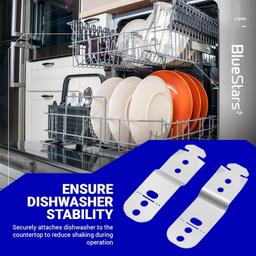 [Lifetime Warranty] 619985 Dishwasher Countertop Bracket with Screws - Compatible with Bosch Dishwashers - Replaces AP4538351, 00605007, 00628371, 605007, 619985, 628371, 00619985 - Pack of 2 thumbnail 6