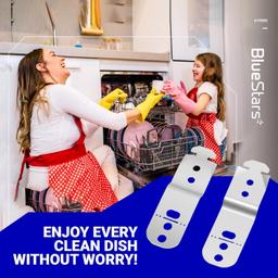 [Lifetime Warranty] 619985 Dishwasher Countertop Bracket with Screws - Compatible with Bosch Dishwashers - Replaces AP4538351, 00605007, 00628371, 605007, 619985, 628371, 00619985 - Pack of 2 thumbnail 4