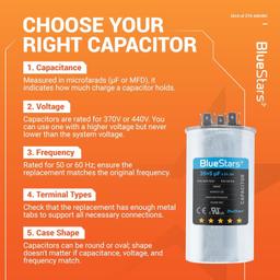 [Lifetime Warranty] 35+5 uF MFD 370/440 VAC Dual Run Round Air Conditioner Capacitor - Fits AC Unit Fan Motor, Heat Pump - Replaces 97F9834 - Z97F9834 thumbnail 5