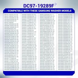 [Lifetime Warranty] DC97-19289F Washer Drain Pump - For Samsung WA45M7050AW/A4 WA50F9A7DSP/A2 WA45H7000AW/A2 WA45T3200AW/A4 WA48H7400AW/A2 WA44A3405AW/A4 WA456DRHDSU/AA - Replaces DC97-17349B DC97-17366A thumbnail 1