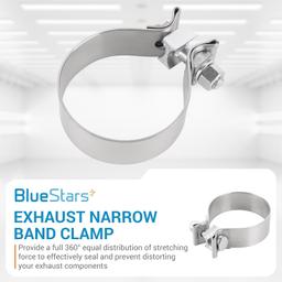 5" Exhaust Clamp Narrow Band Clamp - Pack of 2 thumbnail 5