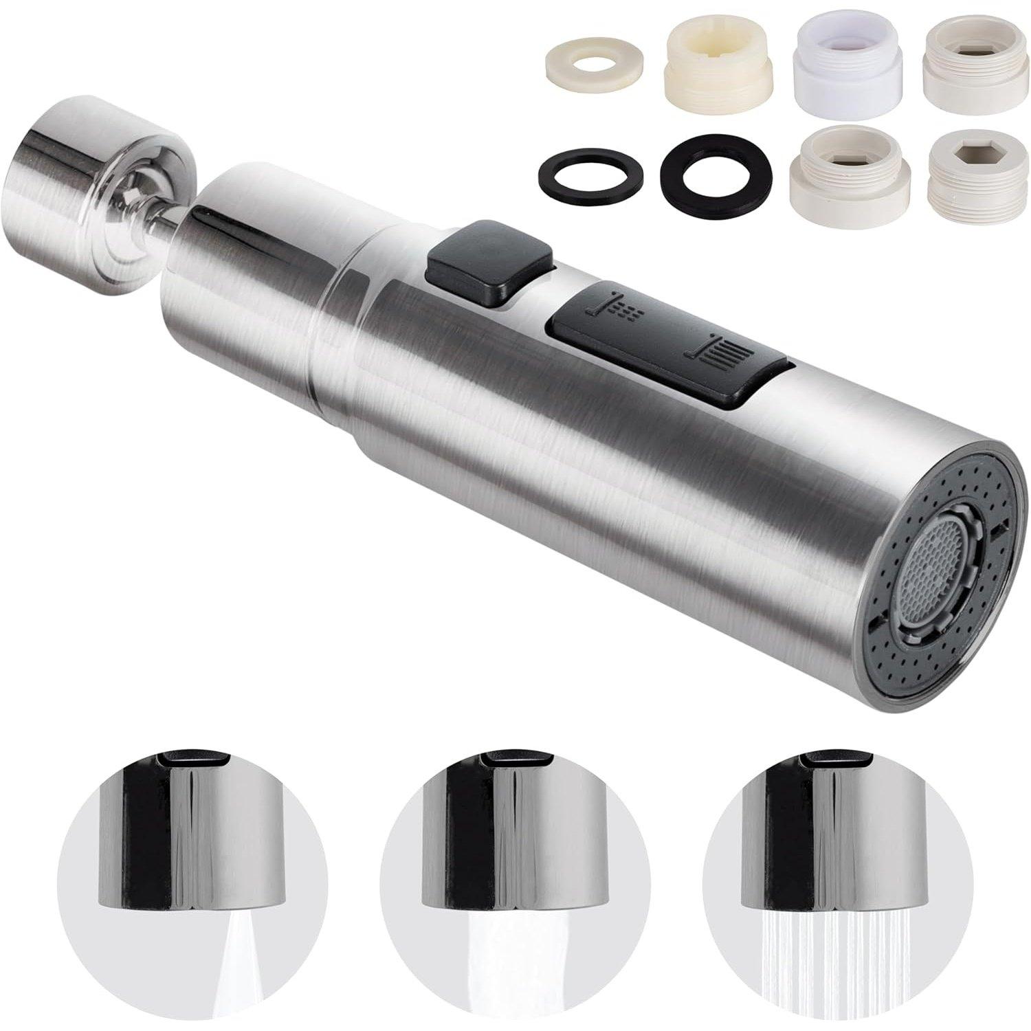 Pull Down Kitchen Sink Sprayer Head 3-Function image 0