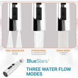 Pull Down Kitchen Sink Sprayer Head 3-Function thumbnail 2