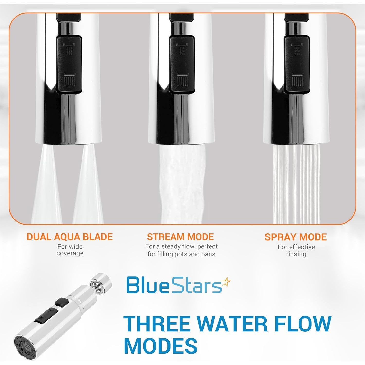 Pull Down Kitchen Sink Sprayer Head 3-Function image 2