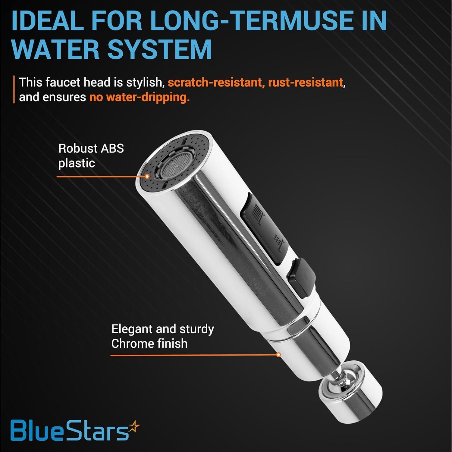 Pull Down Kitchen Sink Sprayer Head 3-Function image 1