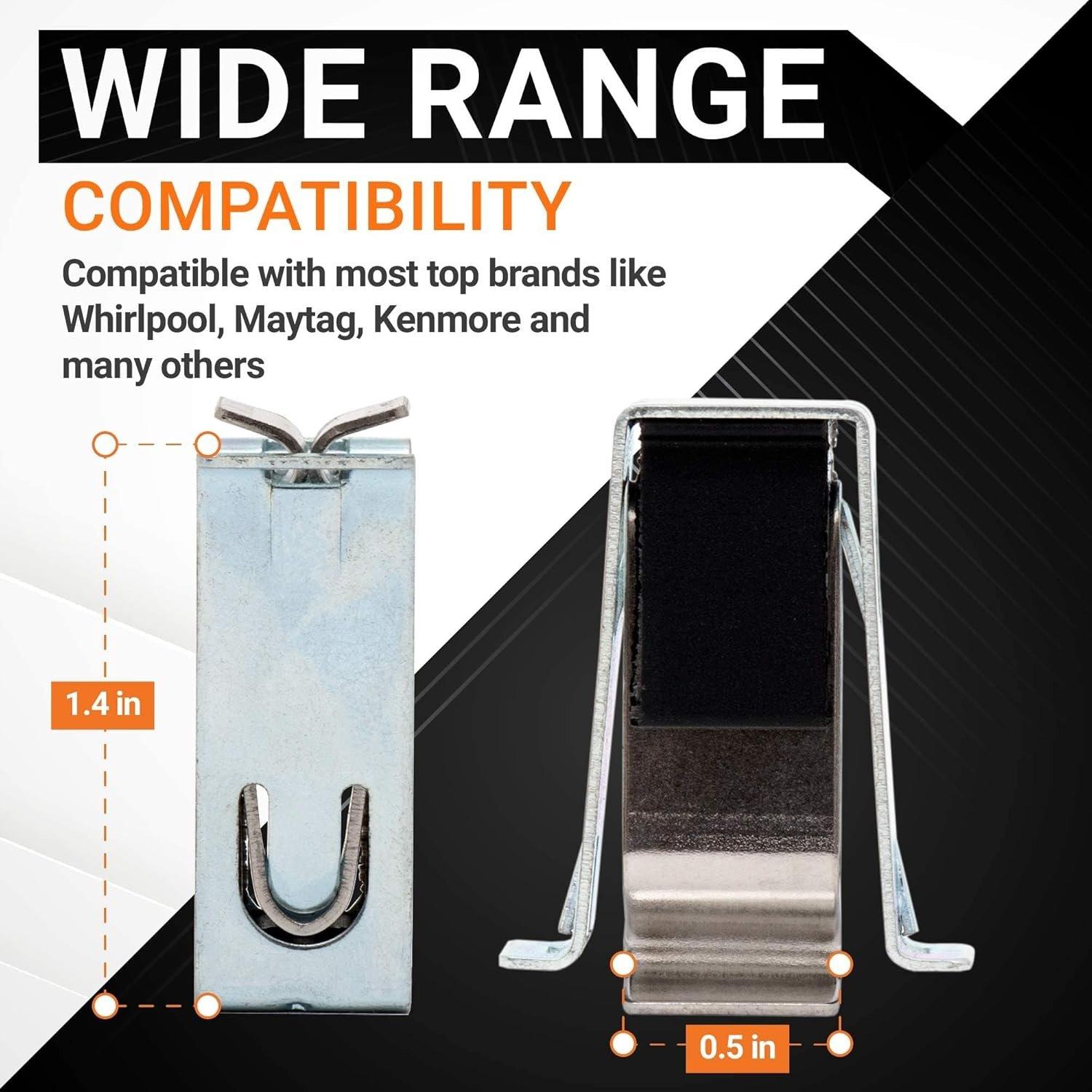 [Lifetime Warranty] W10111905 Dryer Door Catch Replacement - Compatible with Whirlpool & Kenmore Dryers - Replaces AP4364920 PS2341298 8572982 - Pack of 4 image 6