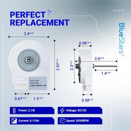 DA31-00146H Refrigerator Evaporator Fan Motor thumbnail 6