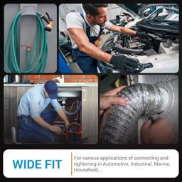 [Lifetime Warranty] 1.5" T-Bolt Hose Clamps thumbnail 1