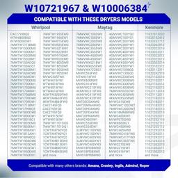 [Lifetime Warranty] W10721967 Washer Pulley Clutch Kit & W10006384 Drive Belt - Compatible with Whirlpool Kenmore Maytag - Replaces W10006356 W10006354 PS10057144 W10326374 WTW5000DW1 MVWX655DW1 thumbnail 1