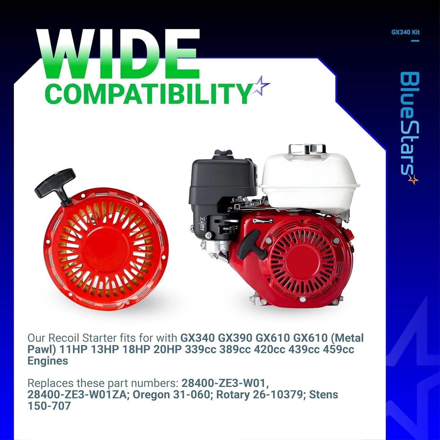 [Lifetime Warranty] GX340 GX390 Recoil Starter Pull Start image 3