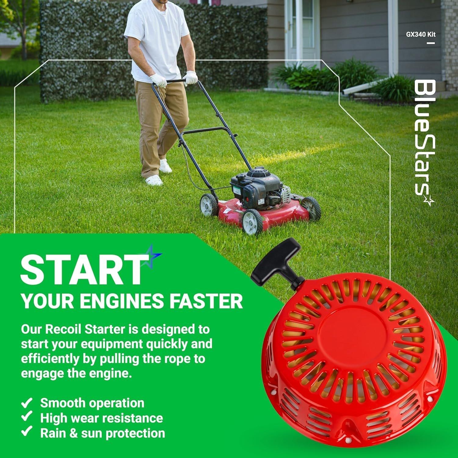 [Lifetime Warranty] GX340 GX390 Recoil Starter Pull Start image 6