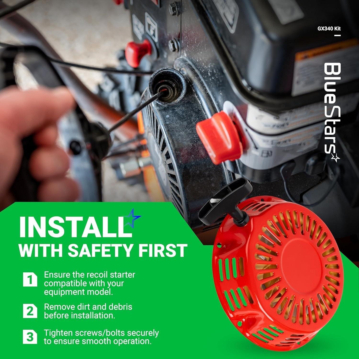 [Lifetime Warranty] GX340 GX390 Recoil Starter Pull Start image 5